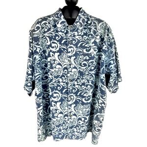 O'Neill Short Sleeve Shirt Men's XL Cotton Easy Care Relaxed Fit Pockets Logo